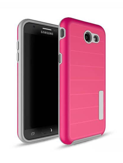 Galaxy S7 Innovative Hybrid Design Dual Pro Case Cover - Pink (Only Ground Shipping)